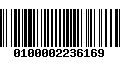 Código de Barras 0100002236169