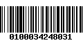 Código de Barras 0100034248031