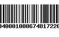 Código de Barras 010040001000674817220505