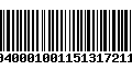 Código de Barras 010040001001151317211029