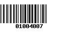 Código de Barras 01004007