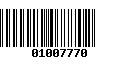 Código de Barras 01007770