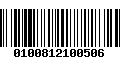 Código de Barras 0100812100506