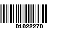 Código de Barras 01022278