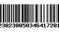 Código de Barras 010230230050346417201007