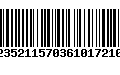 Código de Barras 010235211570361017210828
