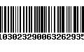 Código de Barras 01030232900632629350