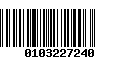 Código de Barras 0103227240