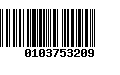 Código de Barras 0103753209