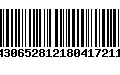 Código de Barras 010430652812180417211005