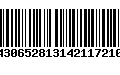 Código de Barras 010430652813142117210924