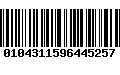 Código de Barras 0104311596445257