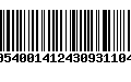 Código de Barras 0105400141243093110402