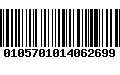 Código de Barras 0105701014062699