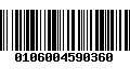 Código de Barras 0106004590360