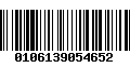 Código de Barras 0106139054652