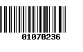 Código de Barras 01070236