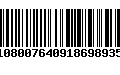 Código de Barras 01080076409186989350