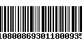 Código de Barras 01080086930118009350