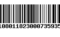 Código de Barras 01080118230007359350