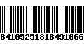 Código de Barras 01084105251818491066800