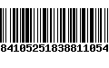 Código de Barras 01084105251838811054805