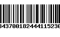 Código de Barras 010843700182444115230723