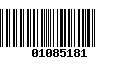 Código de Barras 01085181