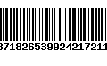 Código de Barras 010871826539924217211009