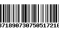 Código de Barras 010871890730750517210111