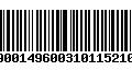 Código de Barras 010900149600310115210901