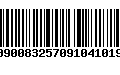 Código de Barras 0109008325709104101906