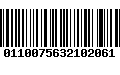 Código de Barras 0110075632102061