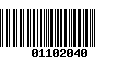 Código de Barras 01102040