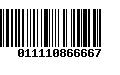 Código de Barras 011110866667