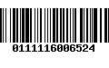 Código de Barras 0111116006524