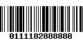 Código de Barras 0111182888888