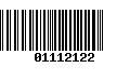 Código de Barras 01112122