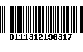 Código de Barras 0111312190317