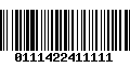 Código de Barras 0111422411111