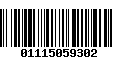 Código de Barras 01115059302