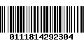 Código de Barras 0111814292304