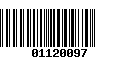 Código de Barras 01120097