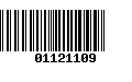 Código de Barras 01121109