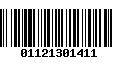 Código de Barras 01121301411