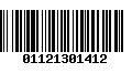 Código de Barras 01121301412