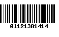 Código de Barras 01121301414