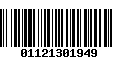 Código de Barras 01121301949