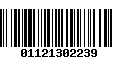 Código de Barras 01121302239