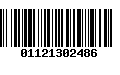 Código de Barras 01121302486